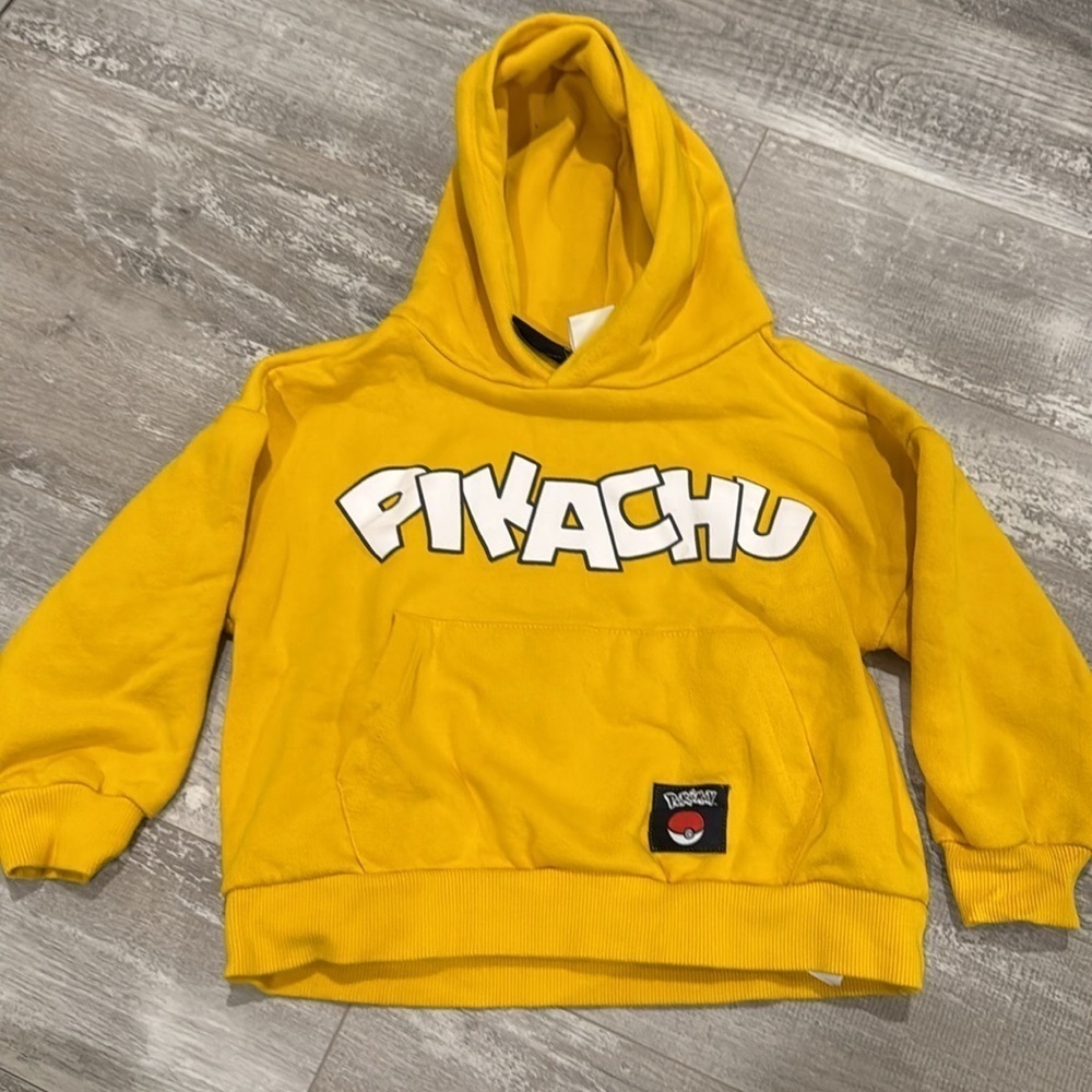 Zara Pikachu Yellow Kids Hoodie